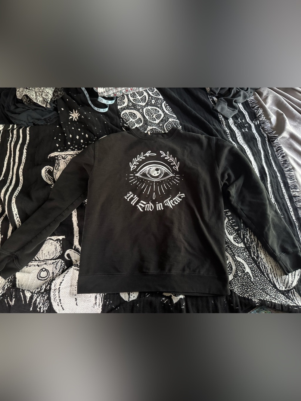 It’ll End In Tears Sweater Sz L